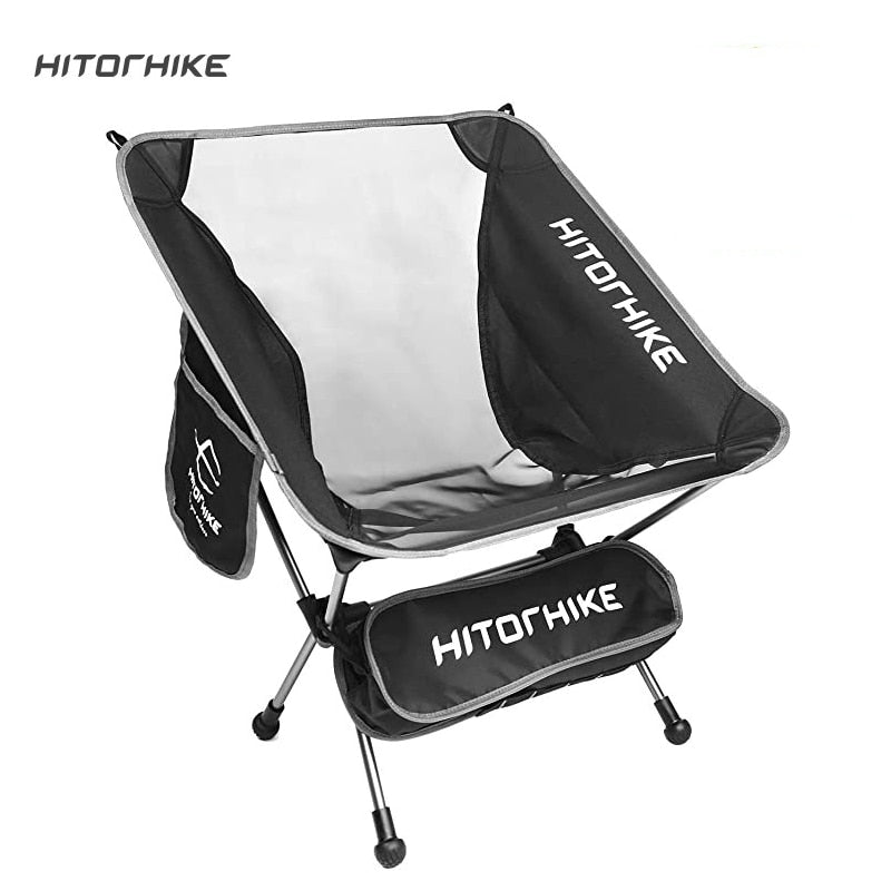 Hitorhike, silla plegable ultraligera de viaje, superdura, de alta carga, para acampar al aire libre, portátil, para playa, senderismo, Picnic, asiento, silla de pesca