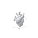Nordic Simulation Anatomical Heart Shape Flower Vase Heartbeat Resin Flower Pot Art Vases Sculpture Desktop Plant Pot Home Decor