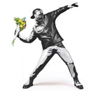 Modern Art Banksy Flower Bomber Resin Figurine England Street Art Sculpture Statue Bomber Polystone Figure Collectible Art