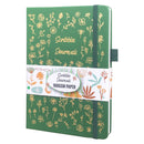 BUKE Dotted Journal Dot Grid Notebook Sketcbook - PU Leather, 160gsm Thick Paper, Inner Pocket, Elastic Closure, Pen Holder