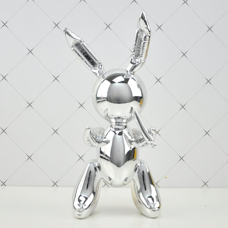 balloon rabbit sculpture home decoration art and craft garden decoration creative statue