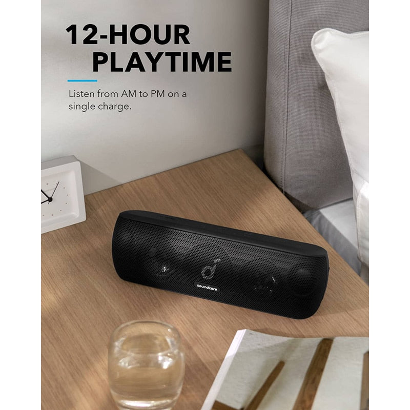 Anker Soundcore Motion+ Bluetooth-Lautsprecher mit hochauflösendem 30-W-Audio, erweiterten Bässen und Höhen, tragbarer drahtloser HiFi-Lautsprecher