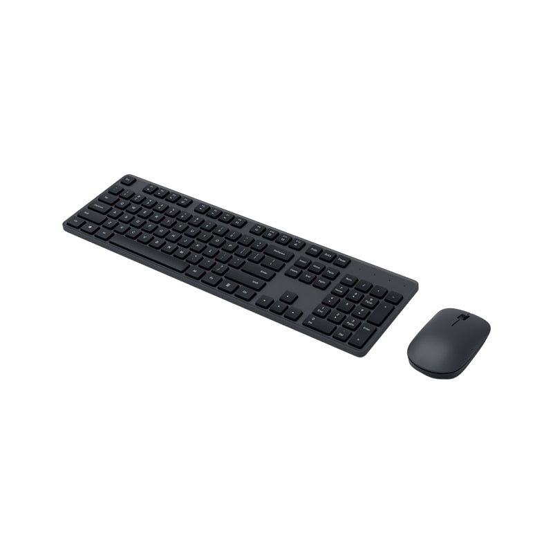 Juego de teclado y ratón inalámbricos Xiaomi de 2,4 GHz, combinación de ratón y teclado Multimedia portátil de tamaño completo, portátil para oficina y hogar