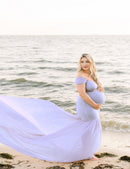 Long Maternity Photography Props Pregnancy Dress For Photo Shooting Off Shoulder Pregnant Dresses For Women Maxi Maternity Gown