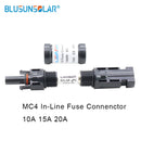 SOLAR In-line Fuse Connector 1000V DC Male to Female PV Solar Fuse Holder Protection 2/3/5/10/12/15/20A /30A/32A