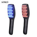 AOKO Electric Vibration Massage Comb Hair Growth Care Treatment Anti Hair Loss Phototherapy Scalp Massager Comb USB Rechargeable