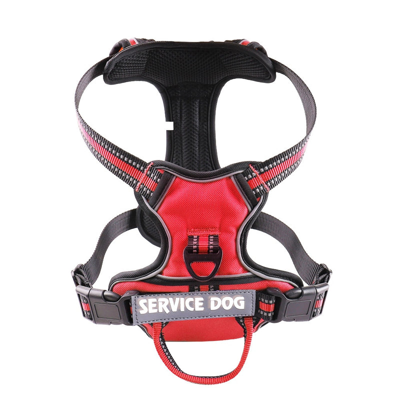 Nylon Adjustable Dog Harness Personalized Reflective Dog Harness Vest Breathable Pet Harness Leash For Small Medium Large Dogs