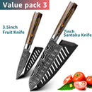 Kitchen Knives Set Stainless Steel 7CR17 Japanese Style Chef Knife Bread Meat Cleaver Paring Kitchen Knife Kitchen Accessories