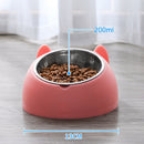 HOOPET Pet Automatic Feeder For Cat Dog Bowl Cat Dispenser Bowl With Raised Stand for Pet Cat Pet Supplies