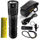 2022 Nitecore E4K 4400 Lumens Compact EDC Flashlight 4xCREE XP-L2 V6 LED Torch with NL2150HPR 5000mAh 21700 Rechargeable Battery