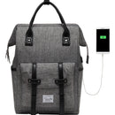 Mochila VASCHY para hombre, mochila antirrobo para ordenador portátil de 15,6 pulgadas con cargador USB, mochila de viaje para mujer, mochila escolar para adolescentes, mochila de ocio