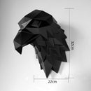 3D Wall Hanging Decoration Eagle Head Animal Figurines Living Room Wall Decor Decorative Sculpture Home Interior Decoration