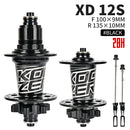 Koozer XM490 Hubs 4 Bearing MTB Mountain Bike Hub Front Rear QR or Thru 28/32/36 Holes Disc Brake Bicycle Hub 8 9 10 11 12Speed