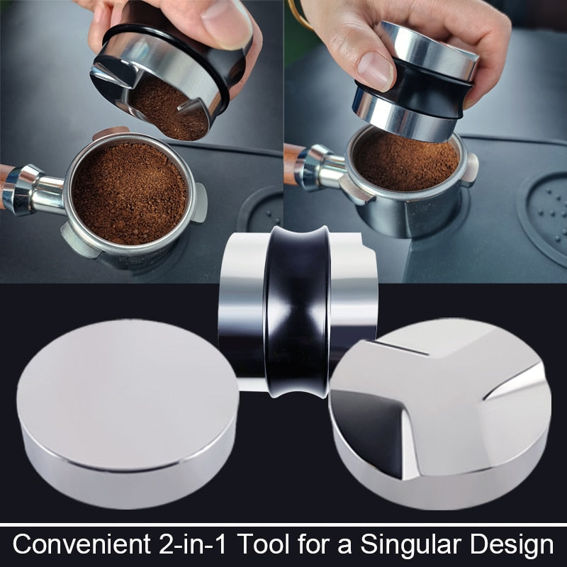 51mm 53mm 58mm 3 Angle Flat Base Coffee Tamper for Espresso Coffee Machines Press Coffee Grinder Cafe Powder Hammer