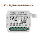 GIRIER Tuya ZigBee 3,0 Módulo de interruptor 10A Smart Home DIY Breaker 1 2 3 4 Gang admite Control de 2 vías funciona con Alexa Google Home