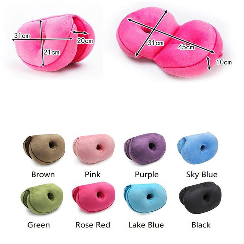 Seat Cushion Multifunctional Dual Comfort Memory Foam of Hip Lift Seat Cushion 8 Colour Beautiful Butt Latex Seat Cushion