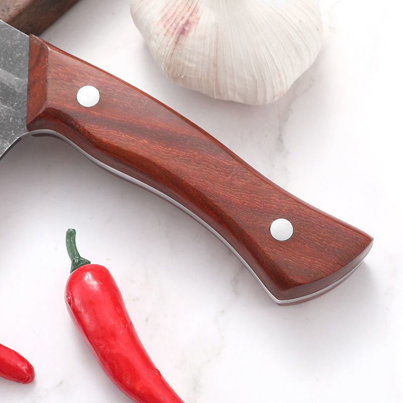 Mini cuchillo de cocina forjado a mano 5Cr15Mov, cuchillo de queso, cuchillo de carnicero, cuchillo rebanador, cuchillos para acampar al aire libre, cortador