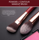 BEILI 25 pcs Makeup Brushes Set No Logo Goat Synthetic Hair Foundation Powder Eyeshadow Eyebrow Professional Make-up Brushes