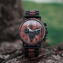 BOBO BIRD Wooden Watch Men Stopwatch Chronograph Luxury Stylish Show Date Wood Quartz Wristwatch Male Timepieces In Gift Box OEM