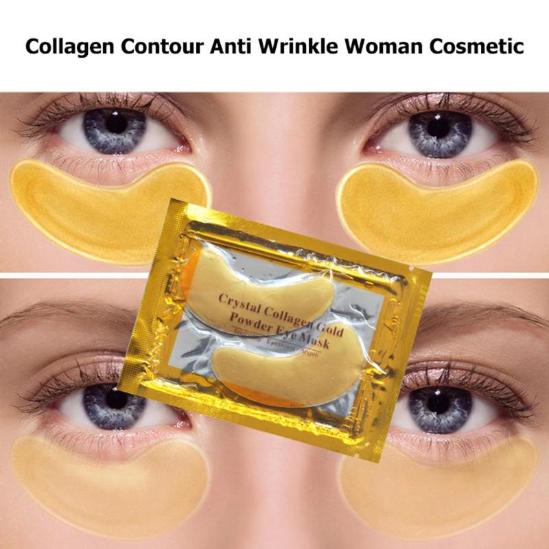 60 Stücke Kristall Kollagen Gold Pulver Augenmaske Anti-Aging Augenringe Akne Schönheit Patches Für Augen Hautpflege Koreanische Kosmetik