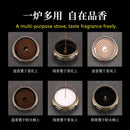 Quemador de incienso de tres patas de artesano de cobre, placa de estufa Zen Xuande, quemador de sándalo, quemador de incienso puro