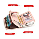 FOXER Card Holder Split Leather Women&#39;s Wallets Designer Coin Purse Girl&#39;s Zipper Wallet High Quality Short Wallet with Pendant