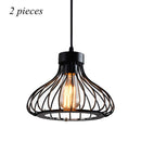 Retro Industrial Metal Pendant Light, Vintage Cage Ceiling Lamp, for Bar, Dining-room, Study, Kitchen, Bedroom,  220V/E27 Base
