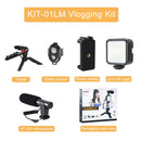 MAMEN Professional Vlogging Kit Video Shooting Equipment with Tripod Bluetooth Control for SLR Camera Smartphone Youtube Set