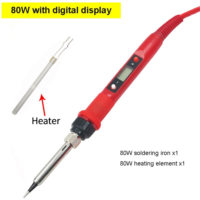 60W/80W Elektrischer Lötkolben Temperatur einstellbar 220V 110V LCD Digitalanzeige Schweißen Lötkolben Nacharbeitsstation Werkzeuge