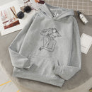 Women Hoodie Autumn Long Sleeve Sweatshirt Pocket Drawstring Hooded Casual Warm Oversized Pullovers Harajuku Streetwear Top