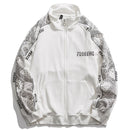 Chaqueta de calle alta para hombre, chaqueta cortavientos reflectante con estampado de letras de anacardo, primavera 2021, chaqueta Bomber de retales para hombre, parejas