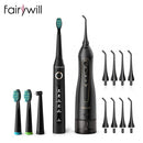 Irrigador Oral portátil Fairywill, USB, 300ml, recargable, irrigador Dental, limpiador de dientes, 3 modos para adultos