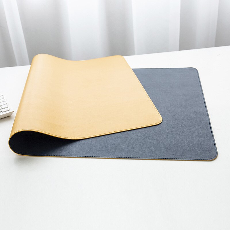 Large Mouse Pad Gamer Waterproof PU Leather Suede Desk Mat Computer Mousepad Keyboard Table Cover Double-Side Portable Mousespad