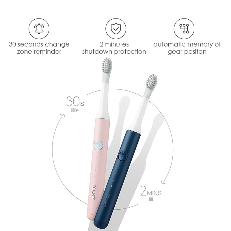 SOOCAS Pingjing Teeth Whiteing Elektrische Schallzahnbürste Automatische Ultraschallzahnbürste Wiederaufladbar Wasserdicht