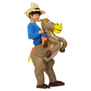 40 to 59 Inch Tall Kids Gift Animal Halloween Costume for Kids Inflatable Cowboy Ride Horse Children&