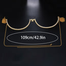 Stonefans Fashion Butterfly Chest Bracket Bra Chain Harness for Women Sexy Bikini Rhinestone Chest Chain Necklace Body Jewelry