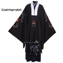 Samurai-Mann-Kimono-Set mit Drachendruck Harajuku Ancient Vintage Men Traditional Japanese Clothing Set Chinese Hanfu Performance