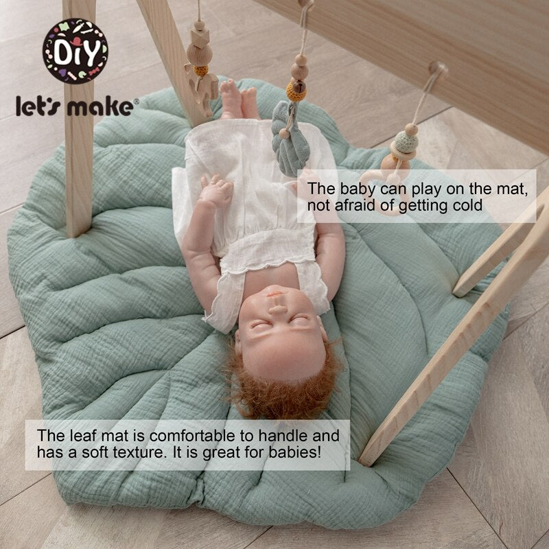 Nordic Newborn Padded Kids Soft Carpet Cartoon Leaves Rugs Child Crawling Blanket Carpet Toy Baby Play Mats Kid Room Decoration