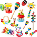 Montessori Toys Baby 0 12 Months Wooden Baby Rattles Make Sound Sensory Game Baby Development Toys Rattle Toys For Babies 1 Year