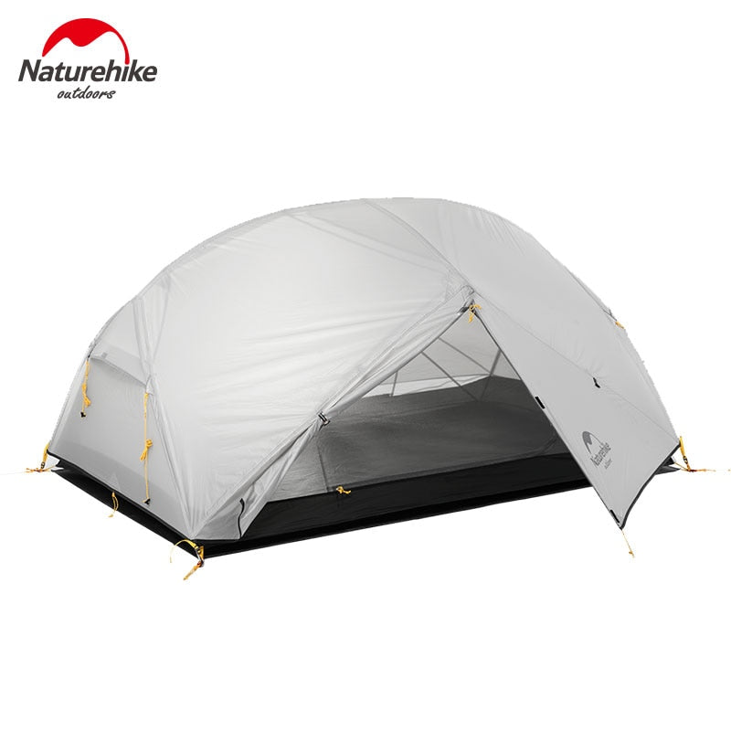 Naturehike Mongar 2 Campingzelt Ultraleichtes Outdoor 3 Season Wasserdichtes 20D Nylon Wanderzelt 2 Personen Backpacking Zelt