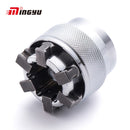 1 pieza, unidad de 3/8 pulgadas, 10-19mm, enchufe hexagonal ajustable universal, adaptador de enchufe de carraca de torsión, cabeza de llave inglesa, herramienta de reparación de manguito