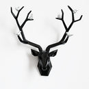Resin 3d Big Deer Head Wall Decor for Home Satue Decoration Accessories Abstract Sculpture Modern Animal Head wall Decoration