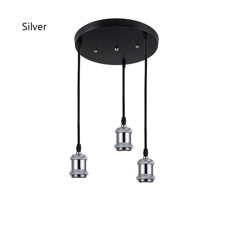 Retro Industrial Loft LED Bar Pendent Lamp E27 Socket Pendant lights Aluminum Dining Room Pendent Lights Kitchen Hanging Lamps