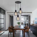 Nordic Loft Retro Iron Cage Hanging Light Modern Light Fixture American barn Industrial Vintage Kitchen Pendant Lamps Chandelier