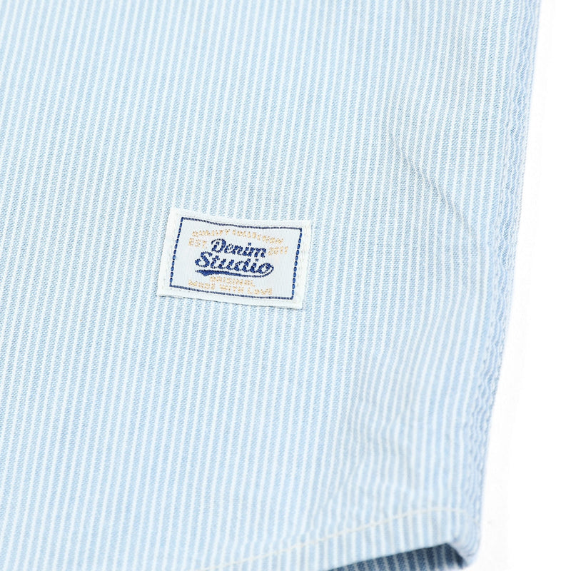 SIMWOOD 2022 Frühling Sommer Neue Stehkragen Hemden Männer 100% Baumwolle Vertikale Nadelstreifen Textur Freizeithemden SK130126