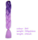 Black Star Hair Ombre Jumbo Extensiones de cabello trenzado Trenzas retorcidas de 24 pulgadas Fibra de cabello sintético para trenzado retorcido para mujeres