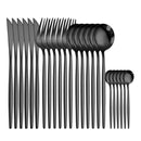 Tableware Gold Stainless Steel Cutlery Set 18/10 Travel Cutlery Silverware Dinner Knife Fork Spoon Flatware Set Dishwasher Safe