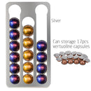 Metal Coffee Pods Holder Aluminum Mirro-Plating Stand Coffee Capsule Storage Rack Nespresso Coffee Capsulas Stand For Nespresso
