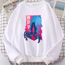 2022 Demon Slayer Japón Anime hombres Hoody otoño nueva moda sudadera Harajuku polar pulóveres personalidad cuello redondo hombres sudaderas