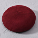 Women Beret Fashion Hat Winter Female Knitted Cotton Wool Hats Spring Brand Girls Wool Solid Color Beret